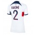 Billige Paris Saint-Germain Achraf Hakimi #2 Udebane Fodboldtrøjer Dame 2023-24 Kortærmet